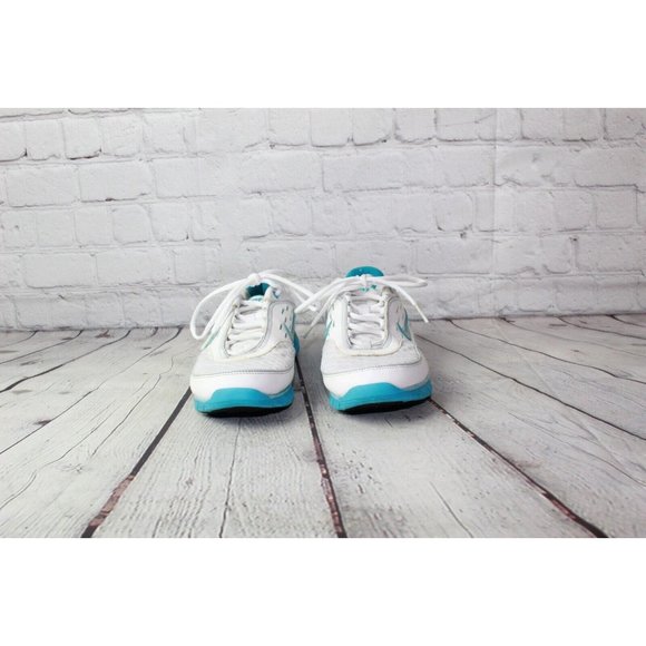 Nike White Leather Mesh Low Top Lace-up Sneakers Shoes Size 6 - Picture 4 of 9